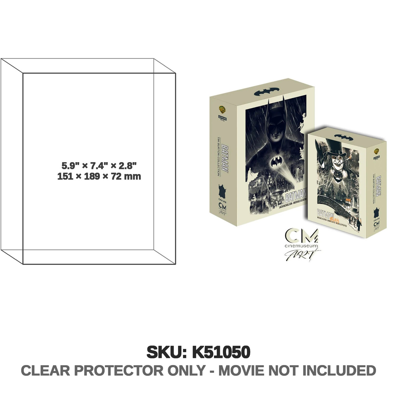 Cine-Museum Batman Cinemuseum#18 Batman + Batman Returns (Penguin) Box Set (4K Ultra HD + BR)