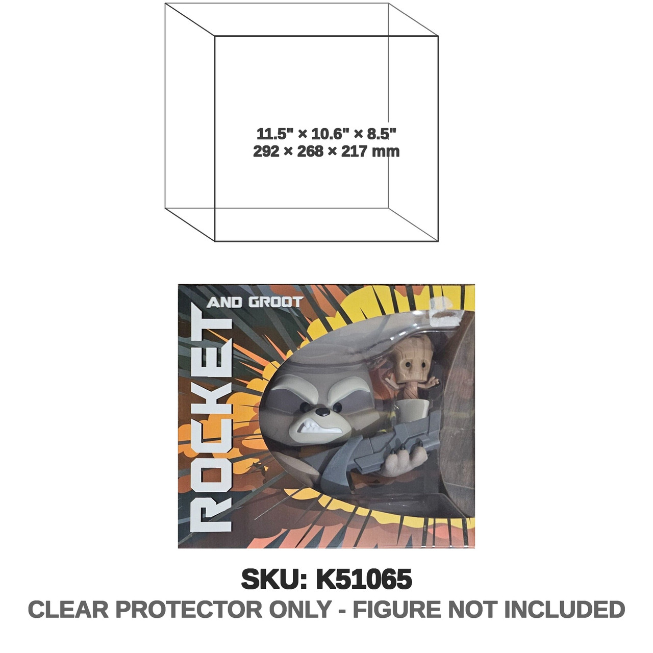 Funko Marvel Pop! Super Deluxe Vinyl Rocket & Groot Large Vinyl Figures