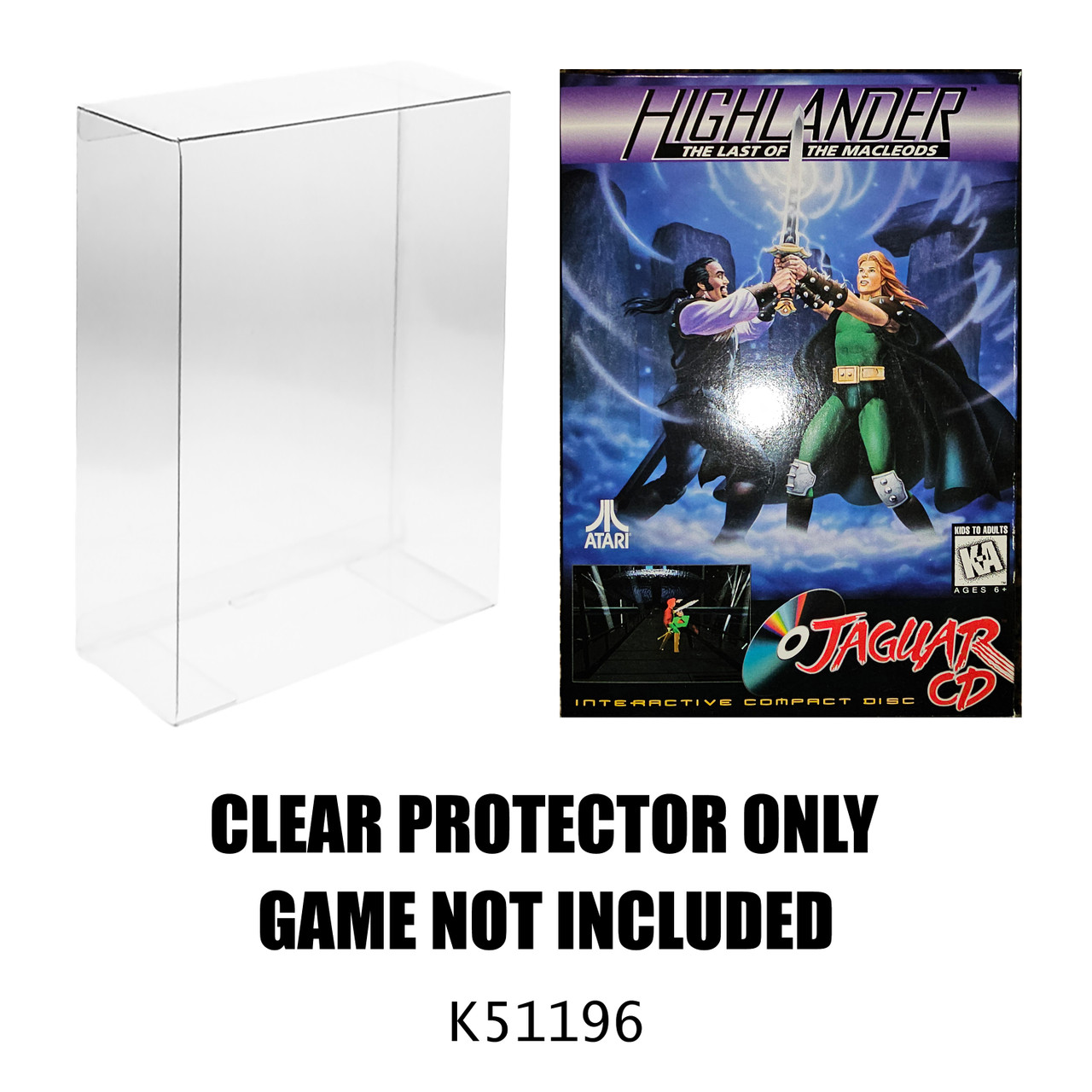 Protector For Atari Highlander Last Of The MacLeods Jaguar CD