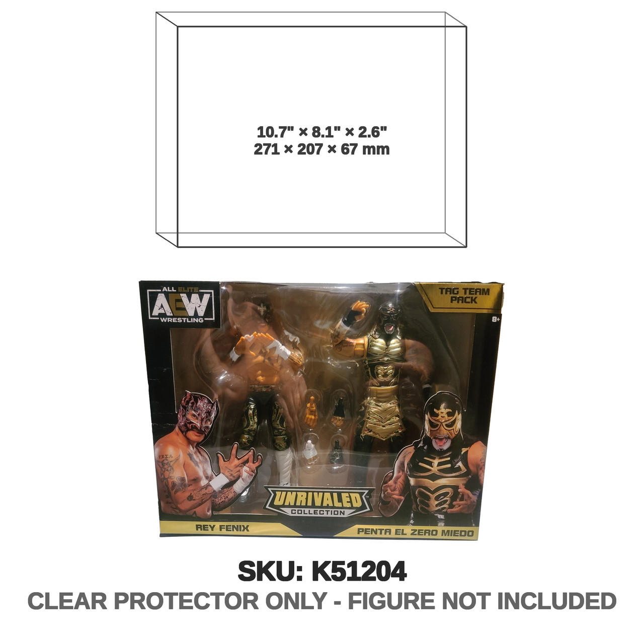 Lucha Bros Rey Fenix Penta El Zero Miedo AEW Unrivaled Tag Team 2-Pack Figures