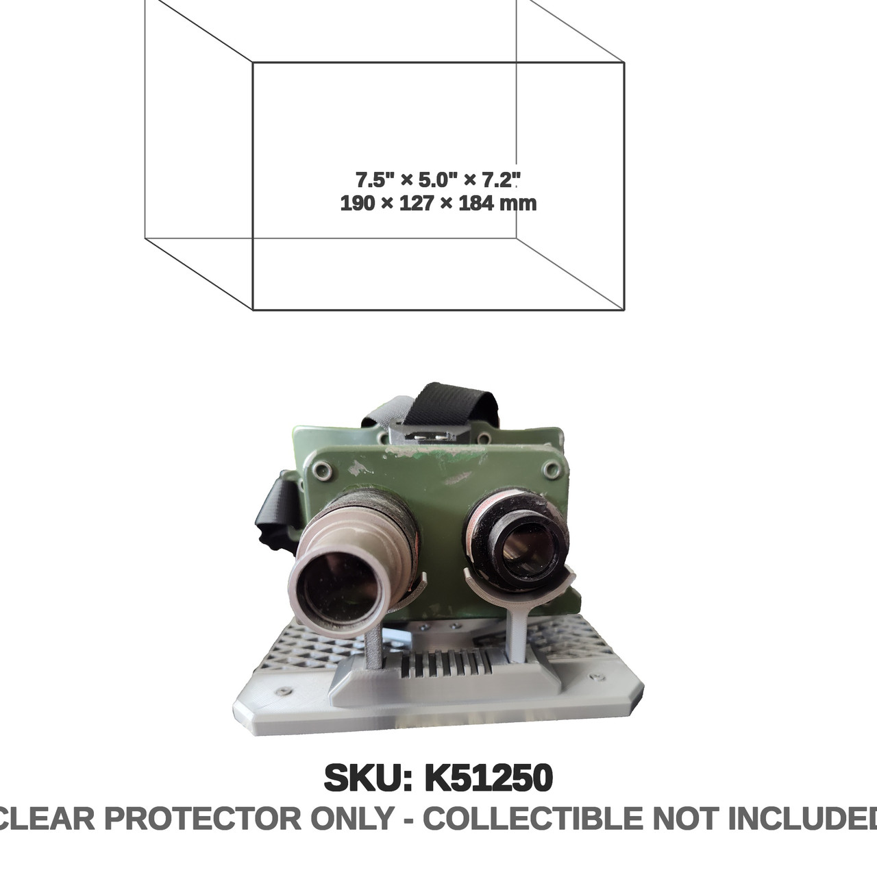 Spirit Halloween Ghostbusters Goggles and 3D Printed Stand