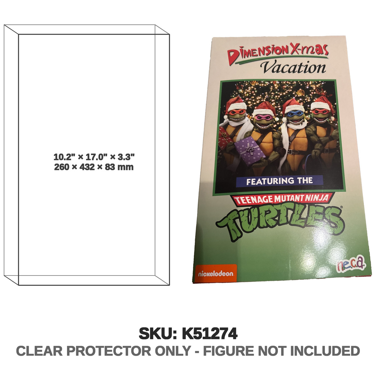 NECA Teenage Mutant Ninja Turtles Dimension X-mas Vacation