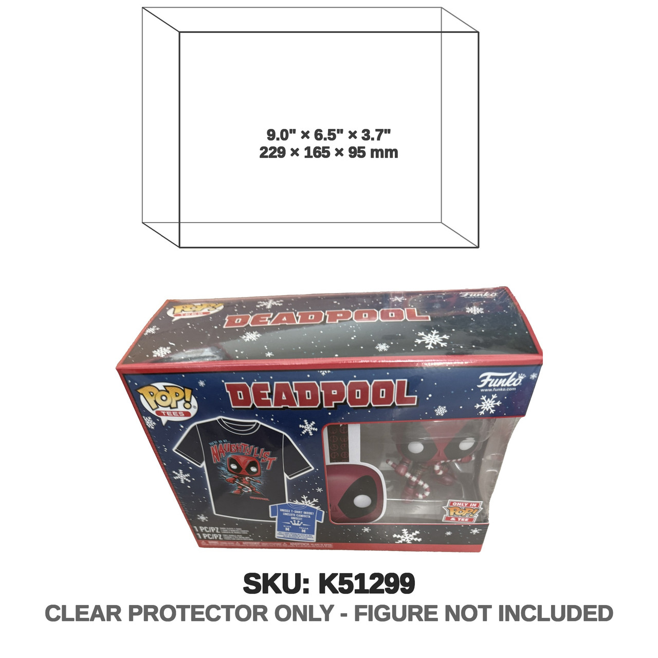 Deadpool Marvel Pop! Tees T-Shirt and Pop! Figure Set