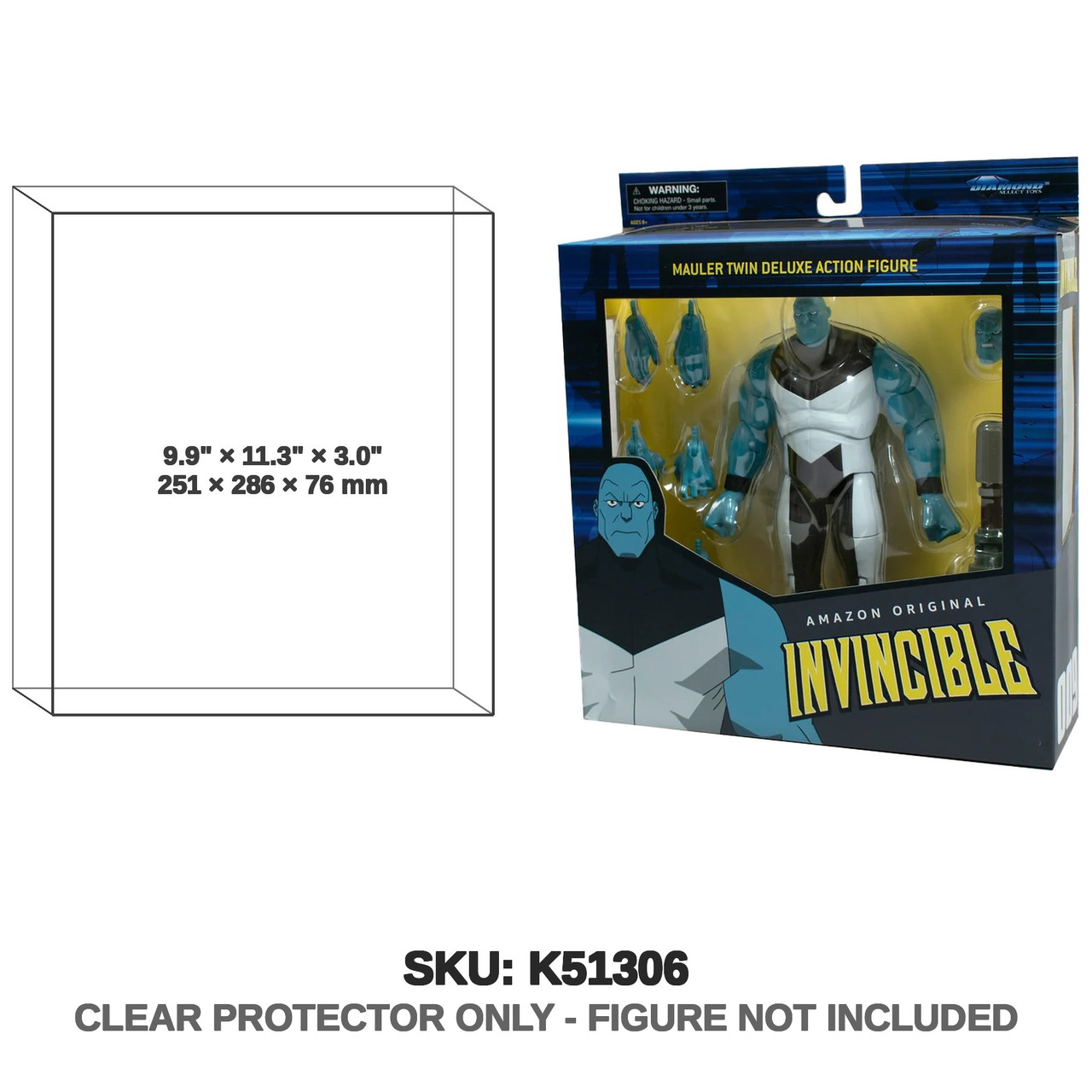 Protector For Diamond Select Toys Invincible Mauler Twin | Katana
