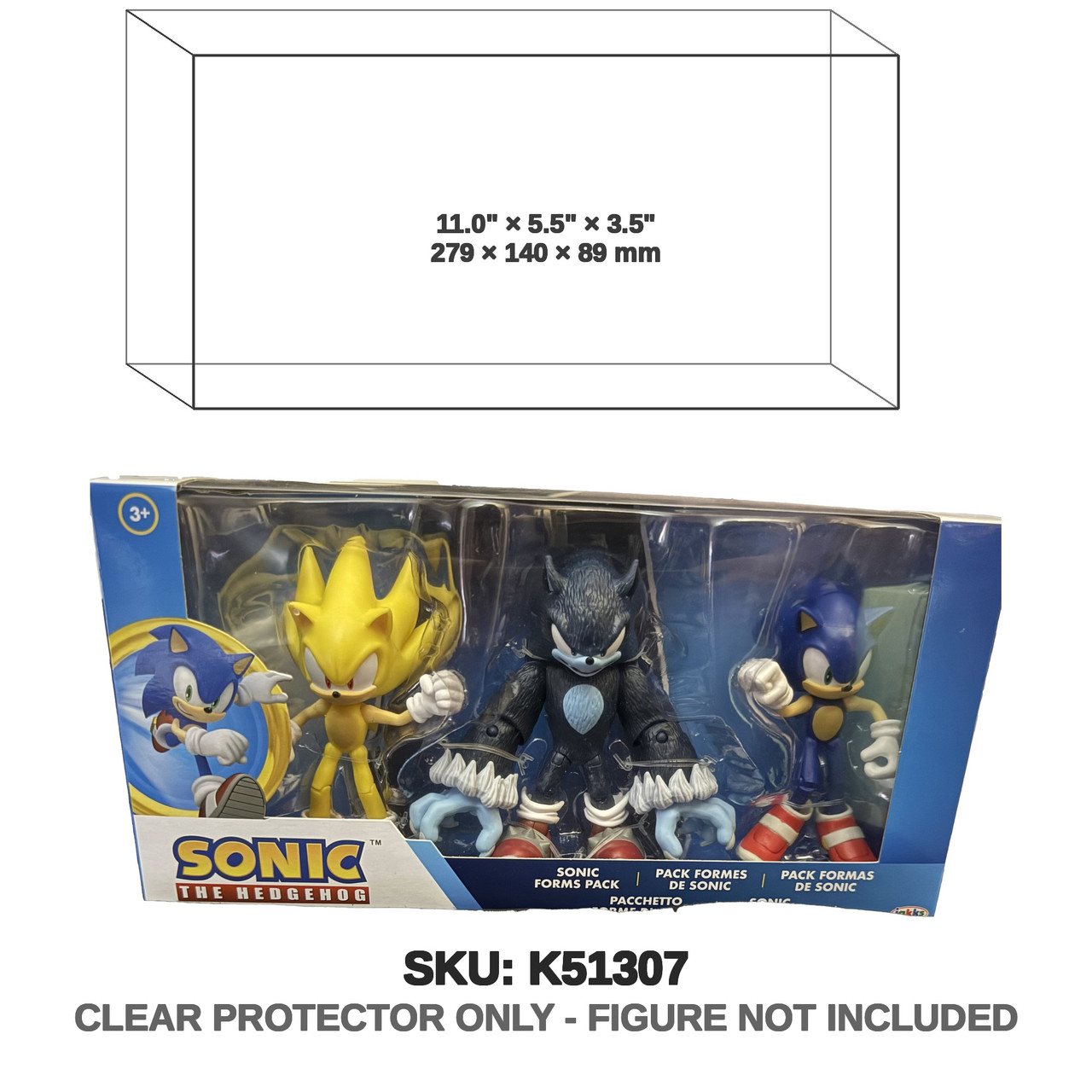 Sonic the Hedgehog Forms 3-Pack with Werehog