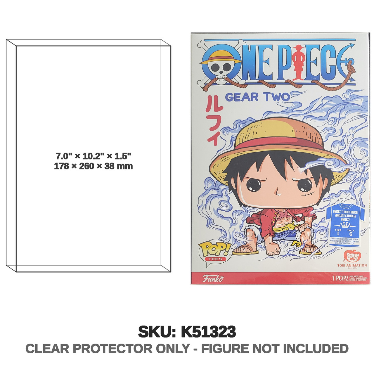 Funko Pop Tees One Piece Gear Two