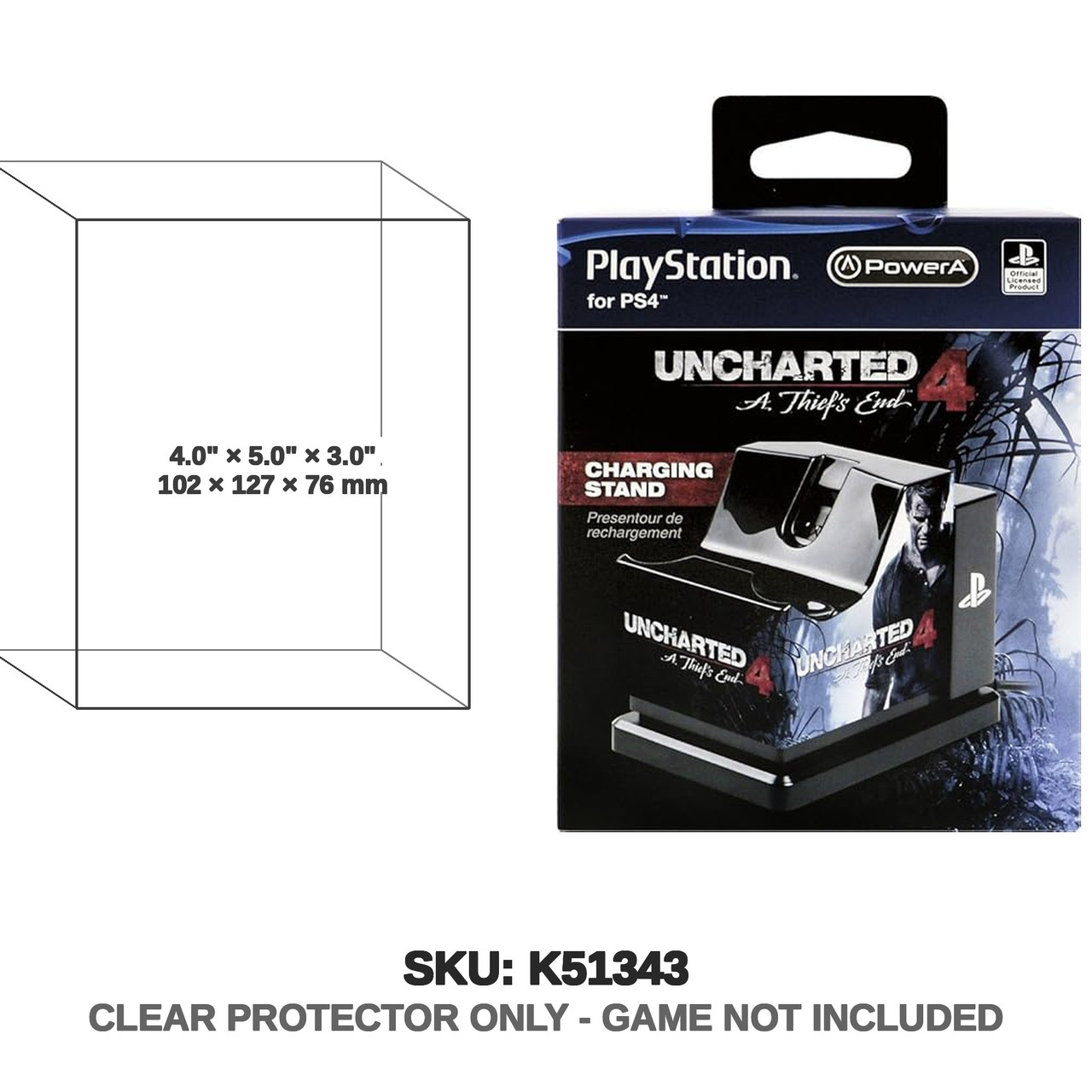 Powera Playstation 4 Charging Stand - Uncharted 4 - PS4