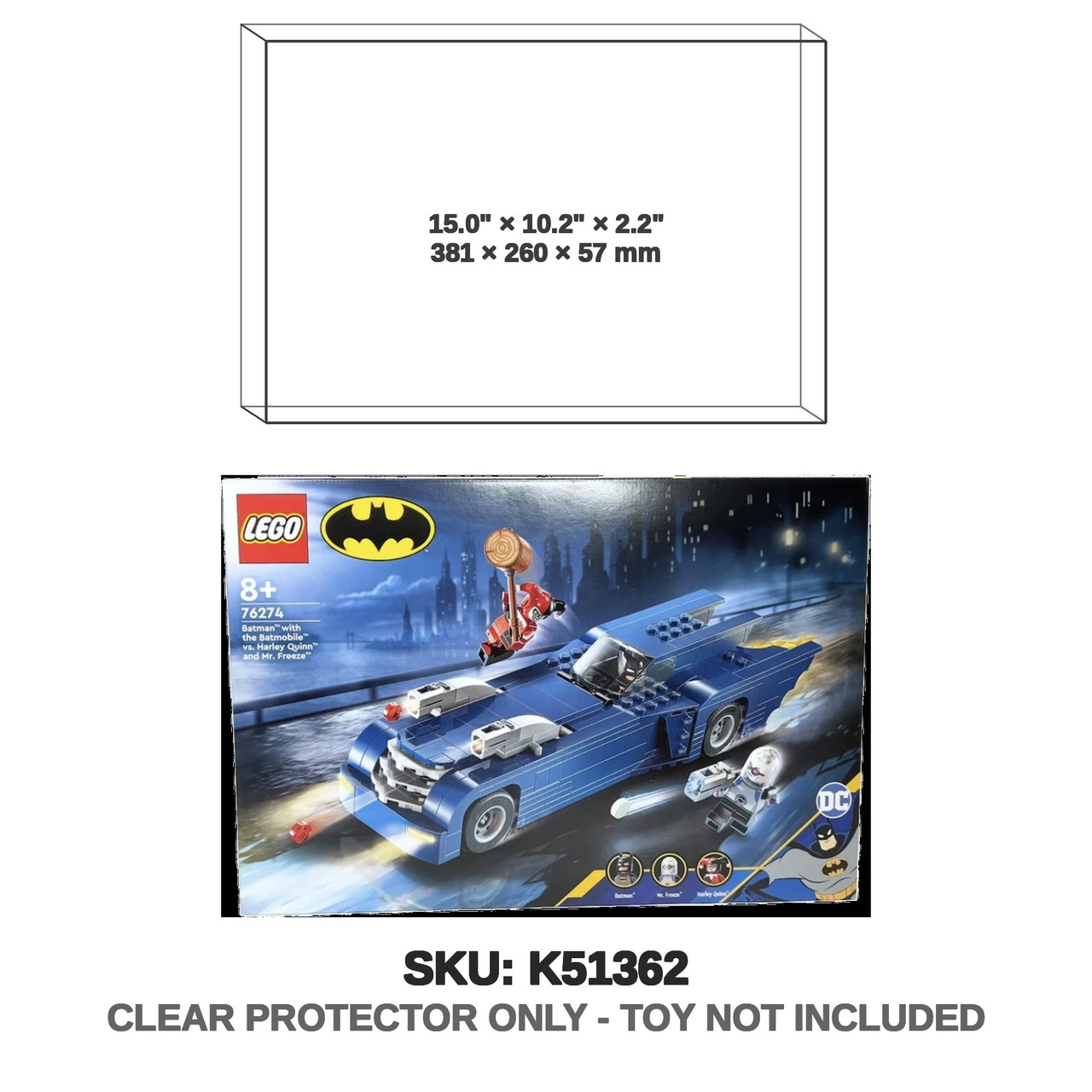 Batman Batmobile vs Harley Quinn & Mr Freeze 76274