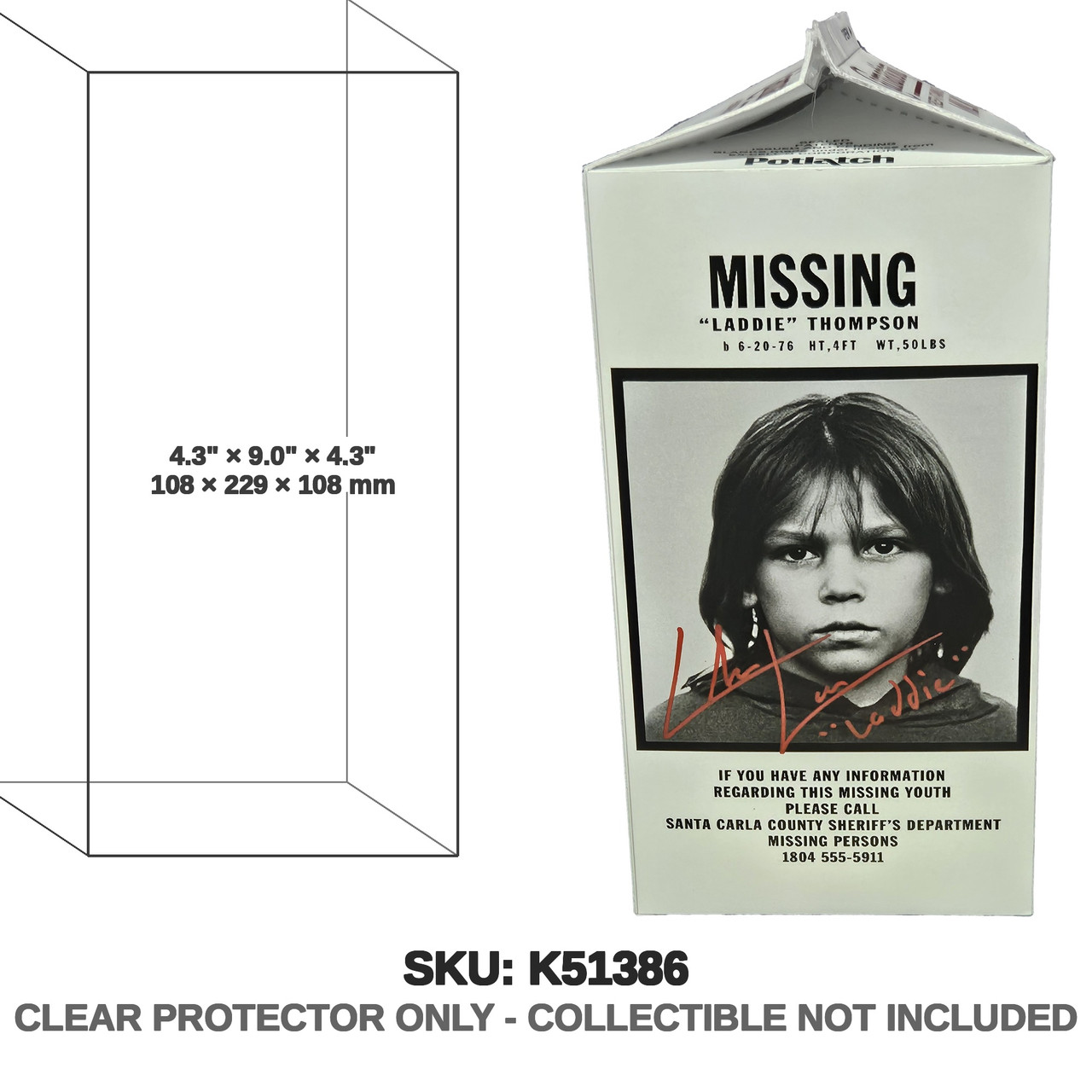 Potlatch Milk Carton Missing Laddie Thompson