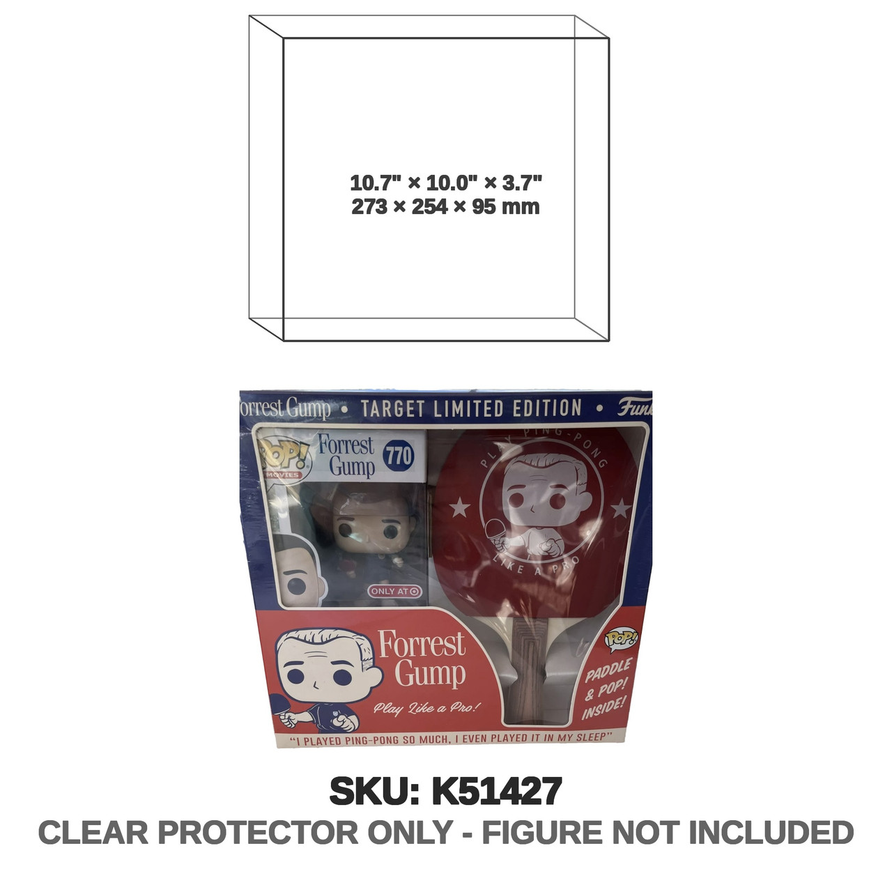 Funko Pop Forrest Gump with Paddle Target Exclusive