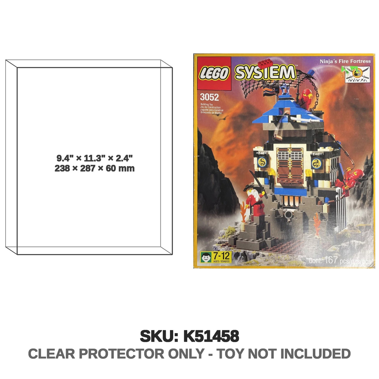 LEGO Ninja Fire Fortress 3052
