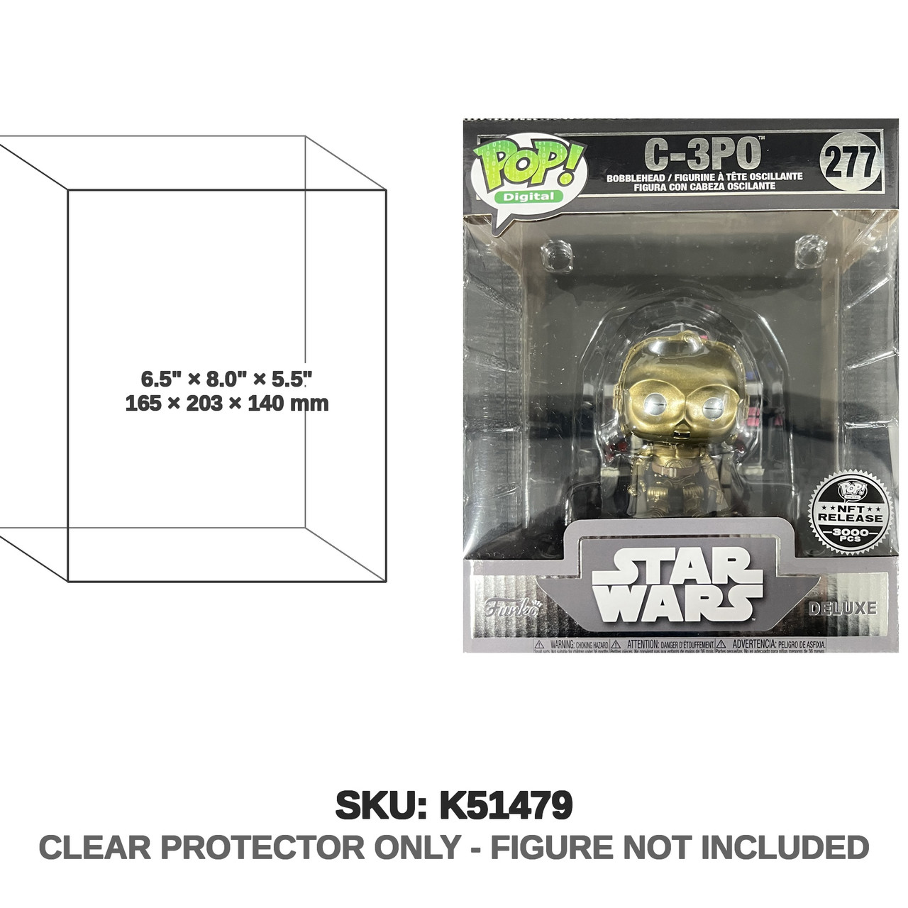 Funko Pop Digital Star Wars C-3PO NFT Release Funko Pop Digital Star Wars C-3PO NFT Release
