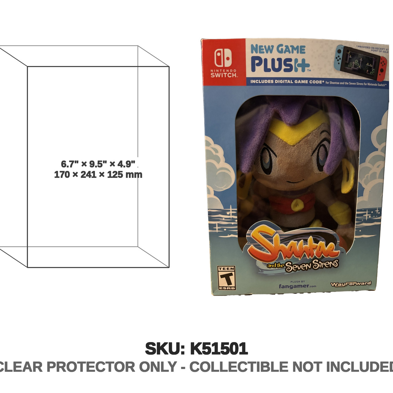 Nintendo Switch Shantae And The Seven Sirens Plush + Game