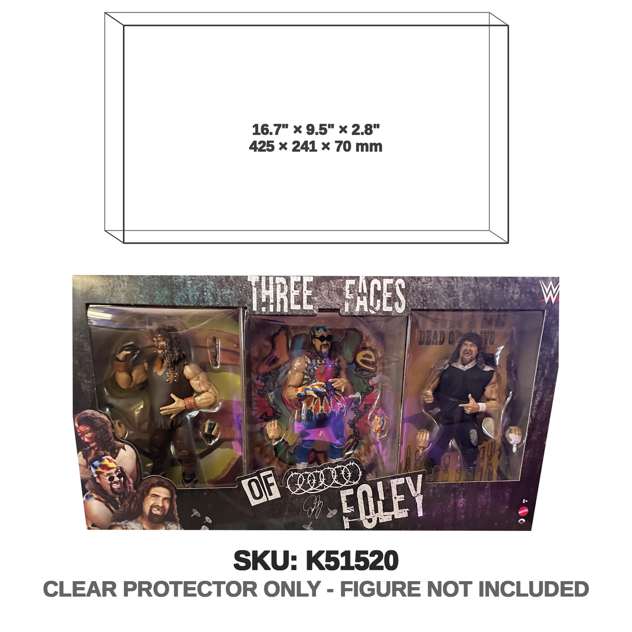 Mattel WWE Elite Collection Three Faces of Foley Ringside Exclusive