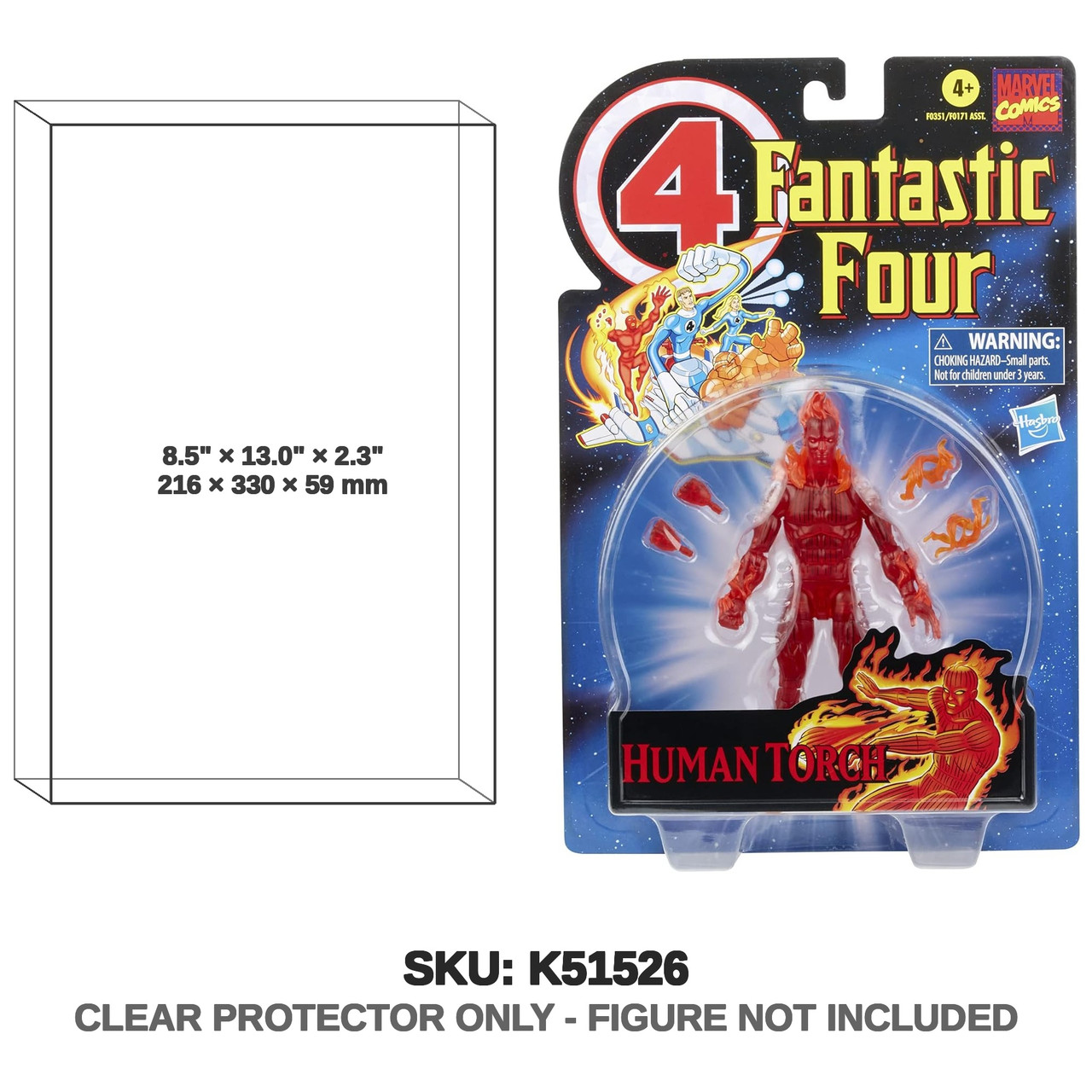 Hasbro Marvel Legends Retro Fantastic Four Human Torch