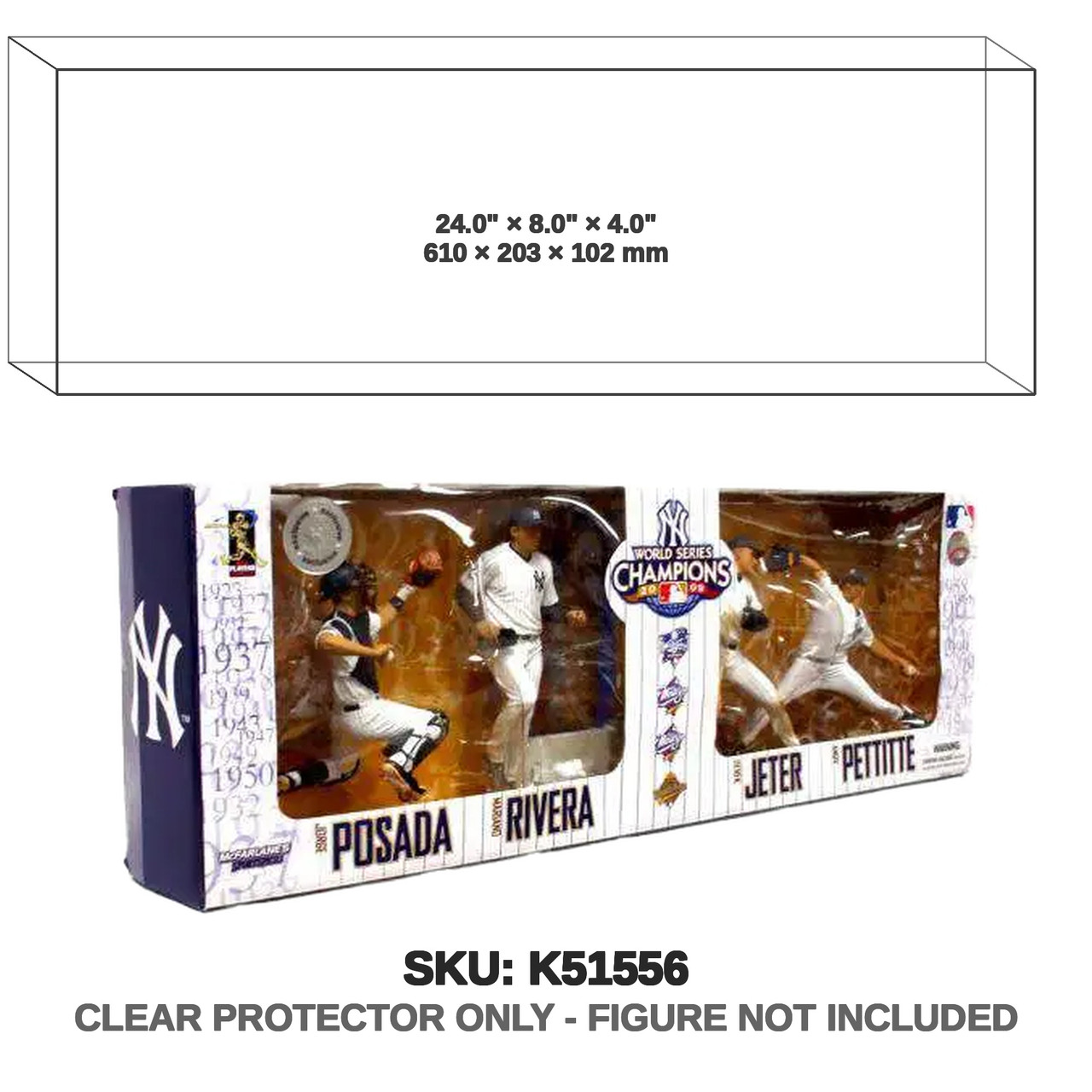 McFarlane Yankees World Series Champions Posada Rivera Jeter Pettitte 4 Pack