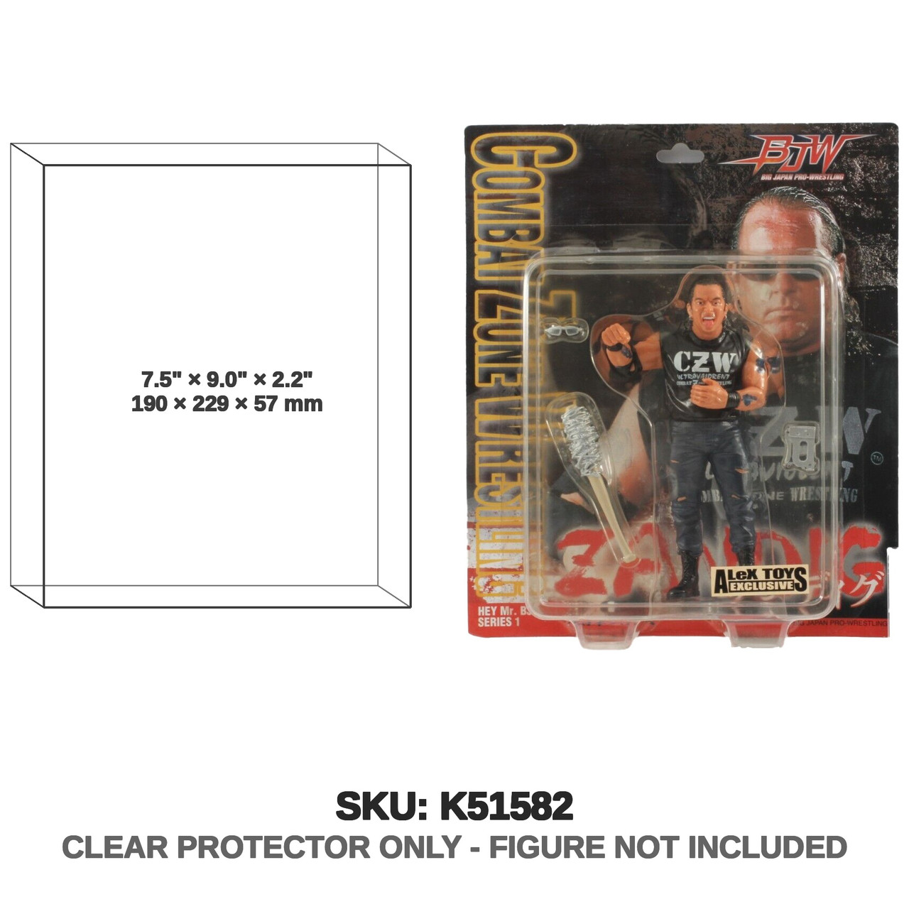 Big Japan Pro-Wrestling Combat Zone Wrestling John Zandig Alex Toys Exclusive