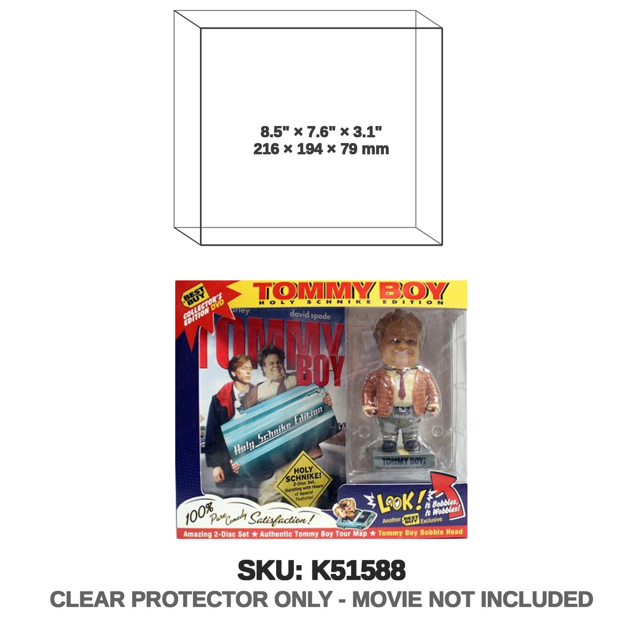 Paramount Tommy Boy Holy Schnike Edition DVD And Bobblehead