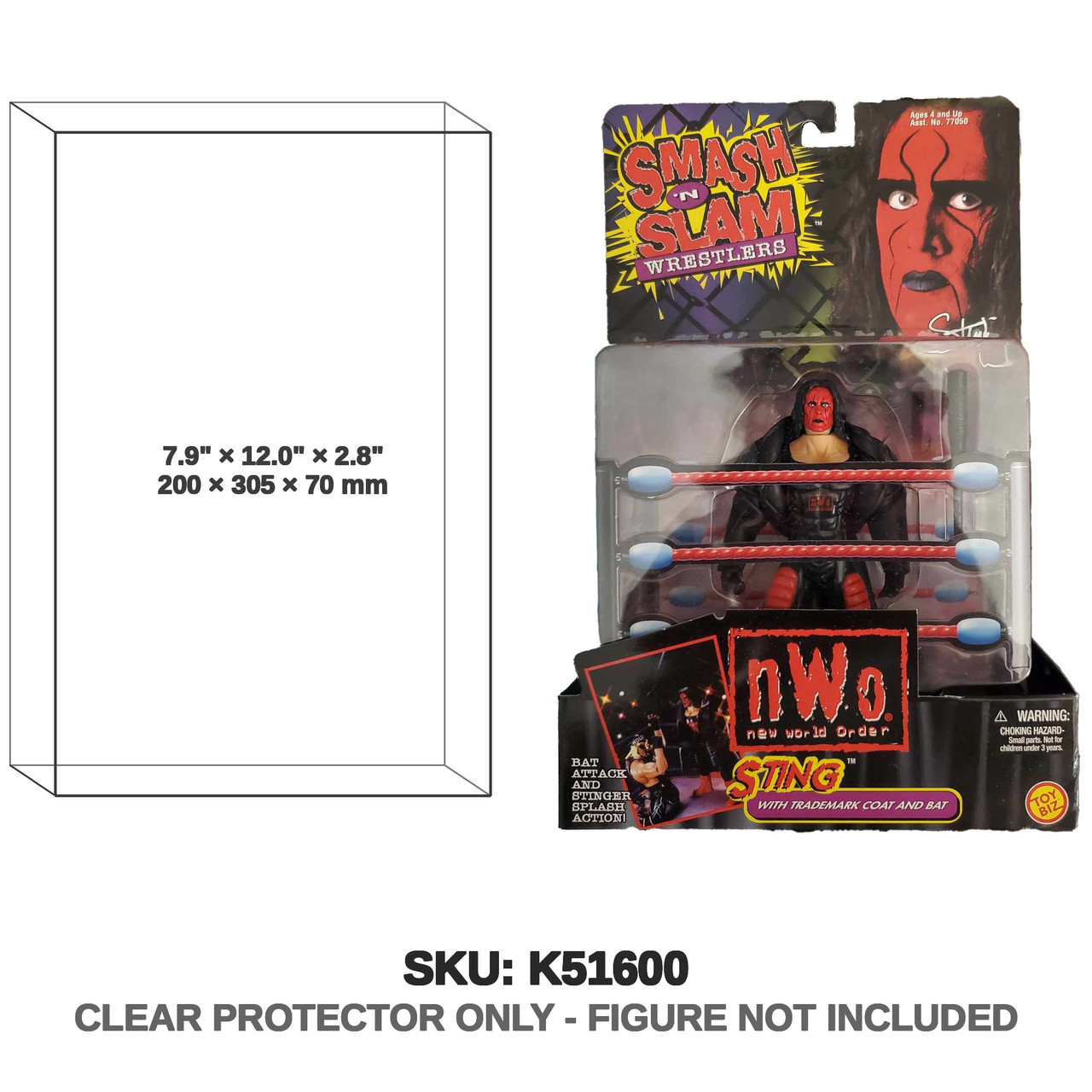 Toy Biz Smash N Slam Wrestlers NWO Sting