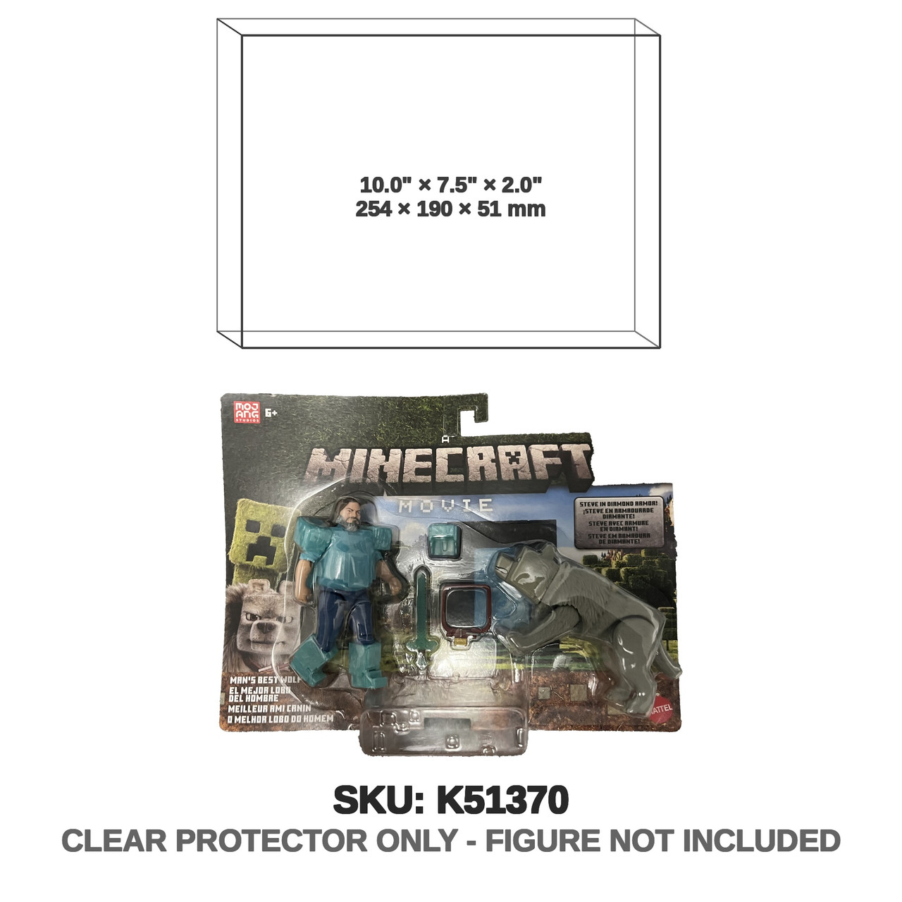 Minecraft Steve And Wolf