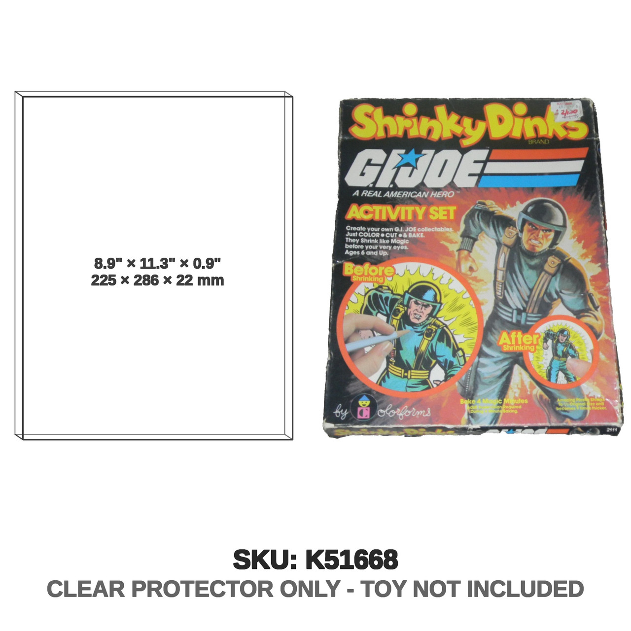 Colorforms G.I. Joe Shrinky Dinks Activity Set Colorforms G.I. Joe Shrinky Dinks Activity Set