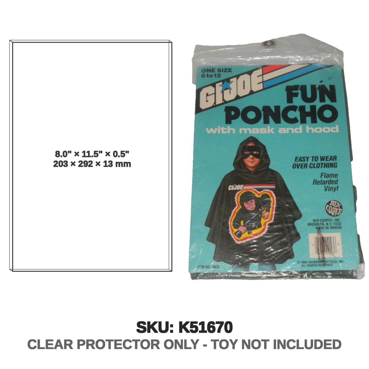 Hasbro G.I. Joe Fun Poncho With Mask And Hood