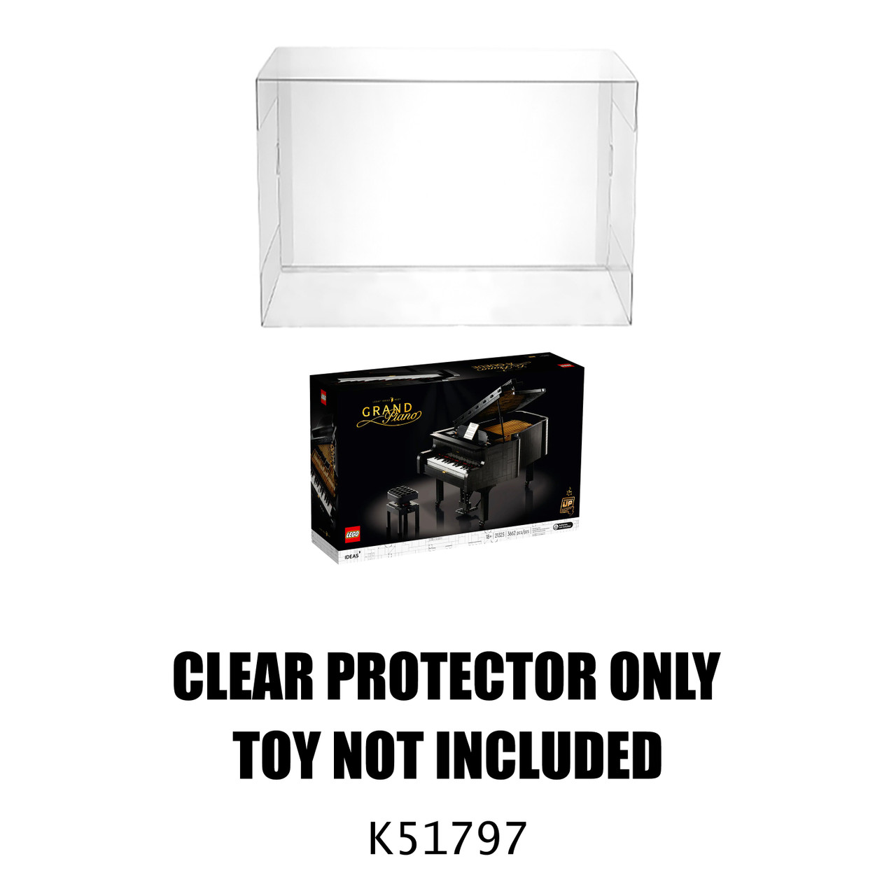Protector For LEGO Ideas Grand Piano 031