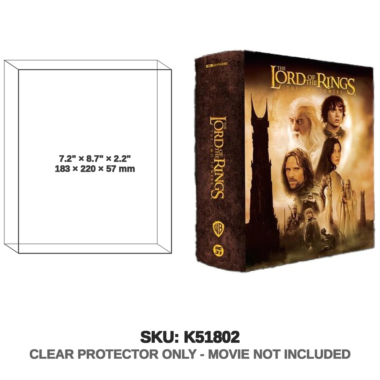 The Lord of the Rings The Two Towers 4K UHD Extended Wooden Box