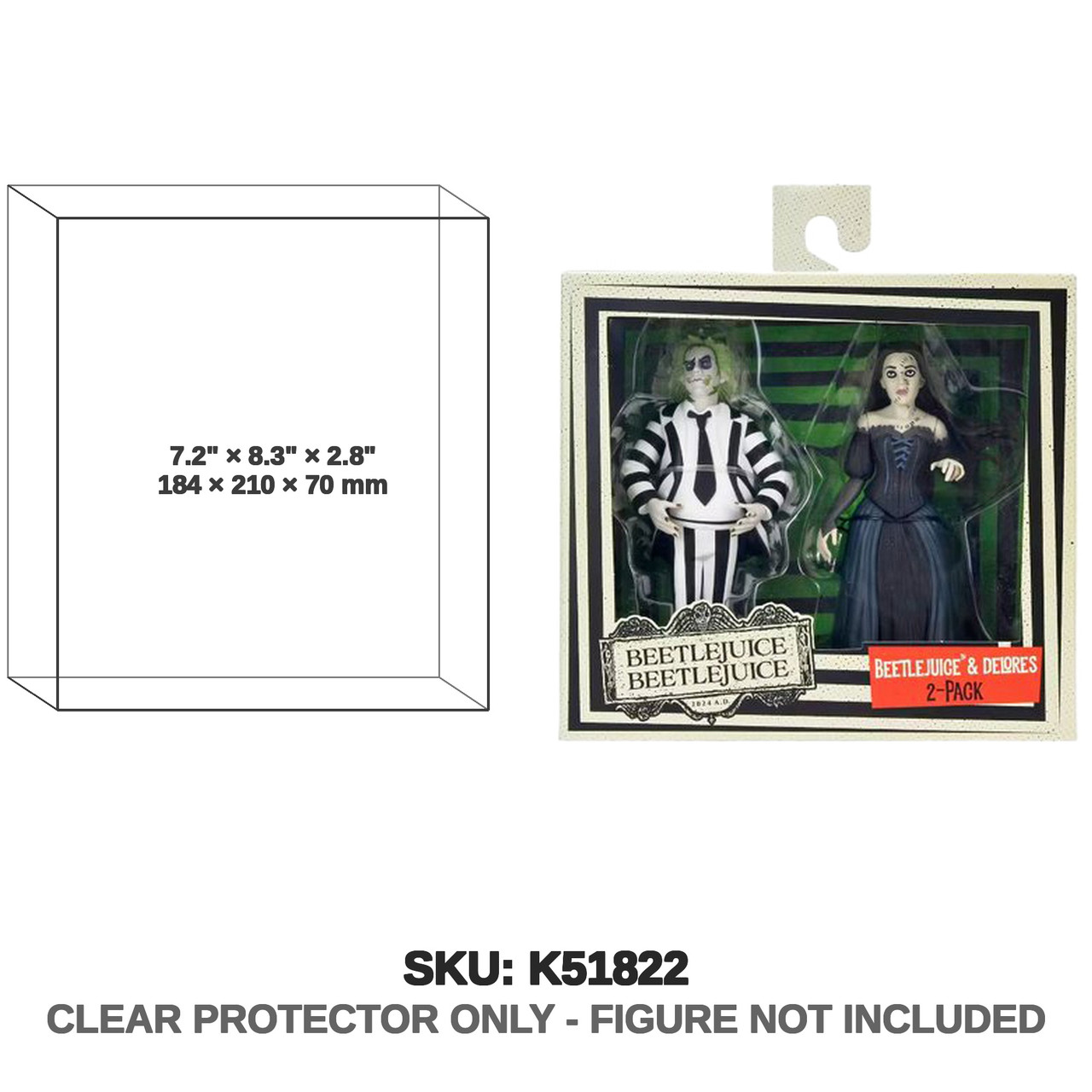 Beetlejuice and Delores Beetlejuice 2-Pack Figures