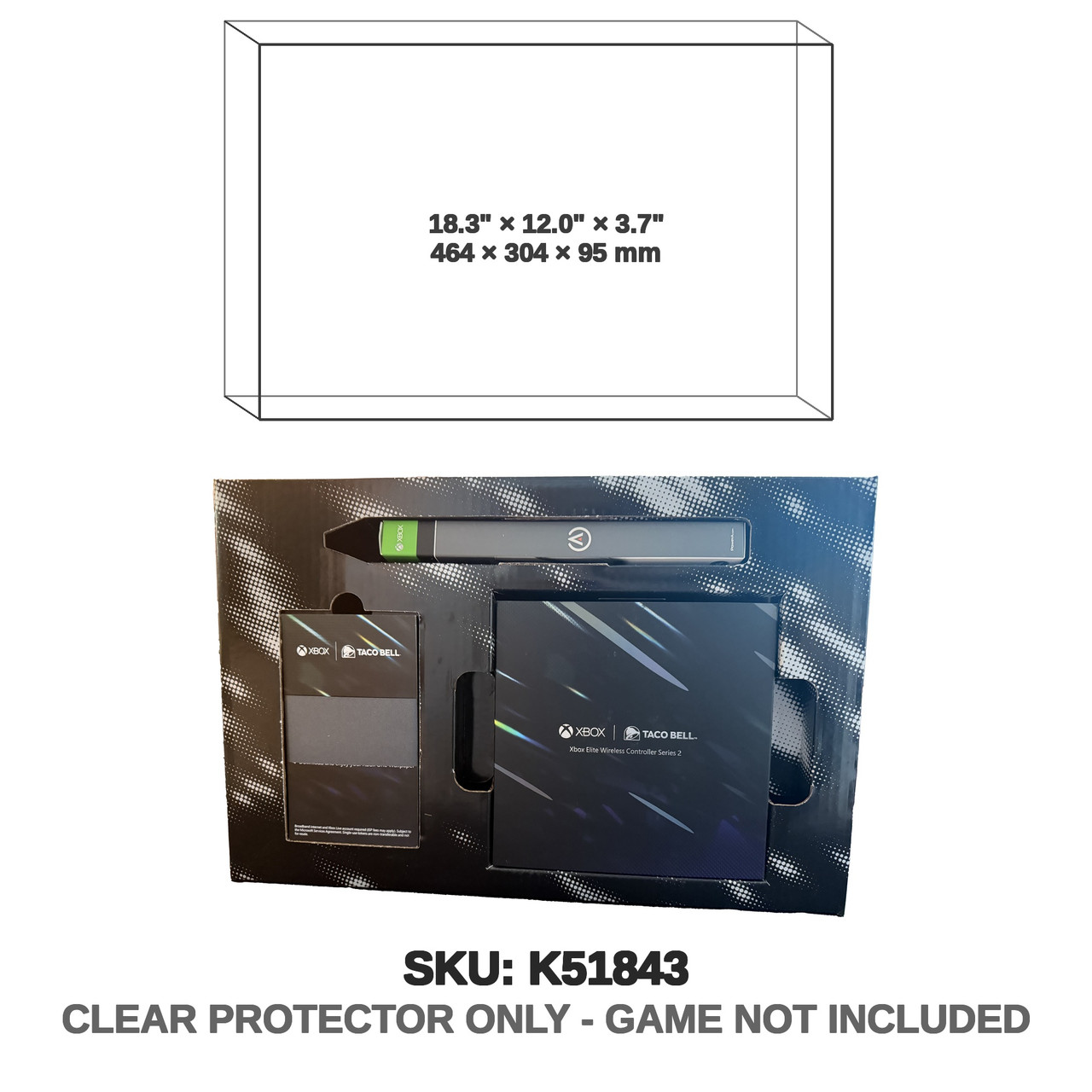 Xbox Elite Controller And Stand Taco Bell Eclipse Limited Edition Box