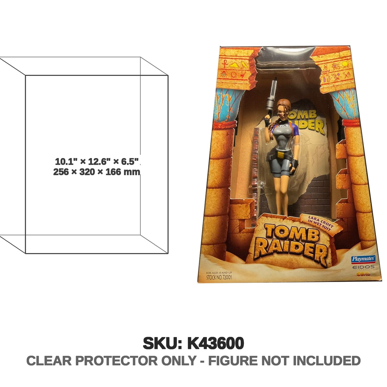 Playmates Tomb Raider Lara Croft Wet Suit Pyramid Box