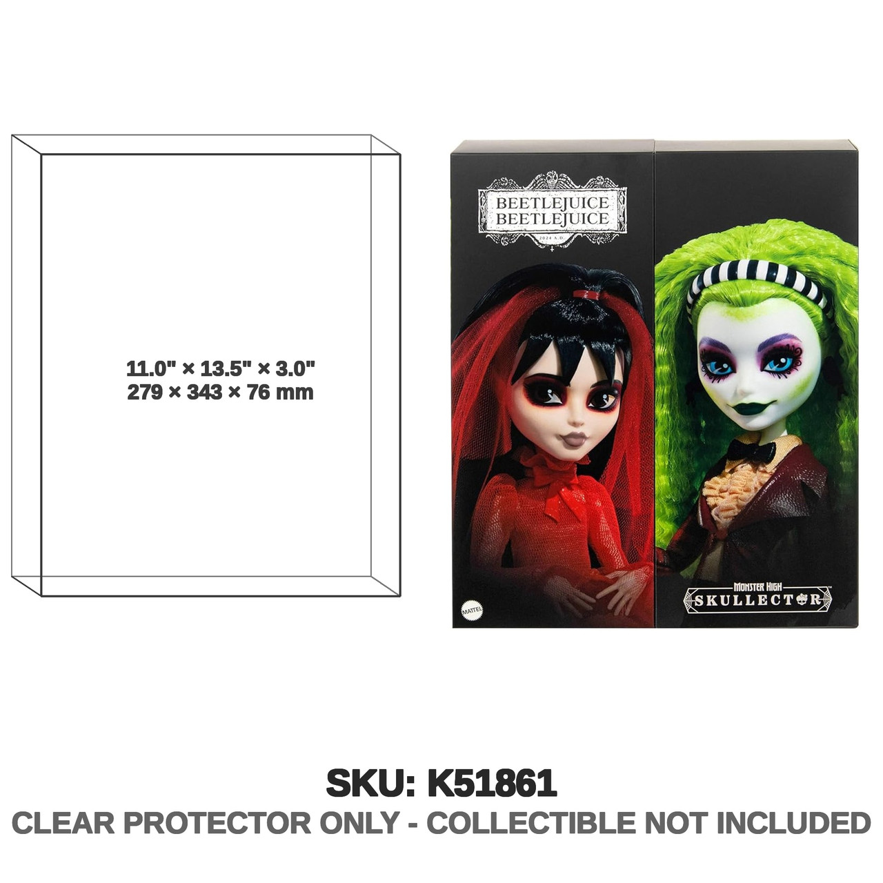 Beetlejuice Skullector 2 Dolls