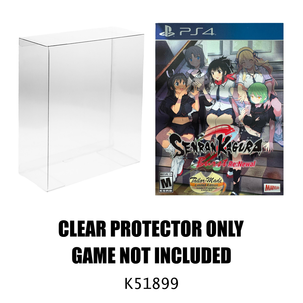 Protector For PS4 Senran Kagura Burst Re: Newal Tailor Made Limited Edition