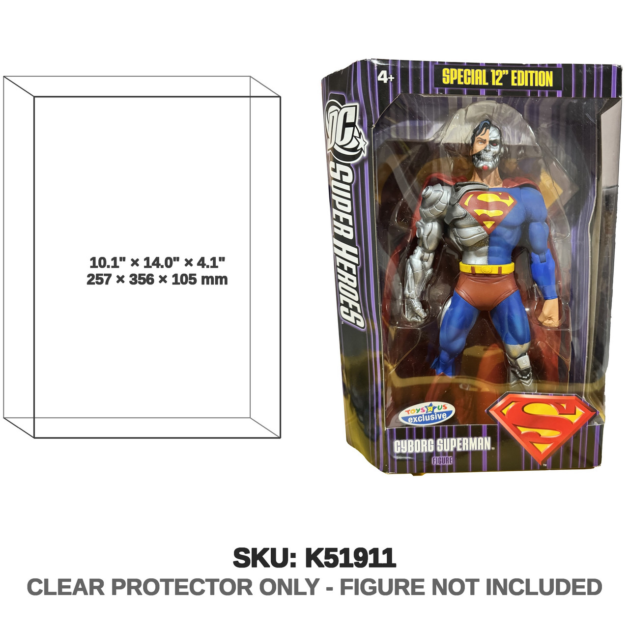 Mattel DC Super Heroes Cyborg Superman Special 12” Edition