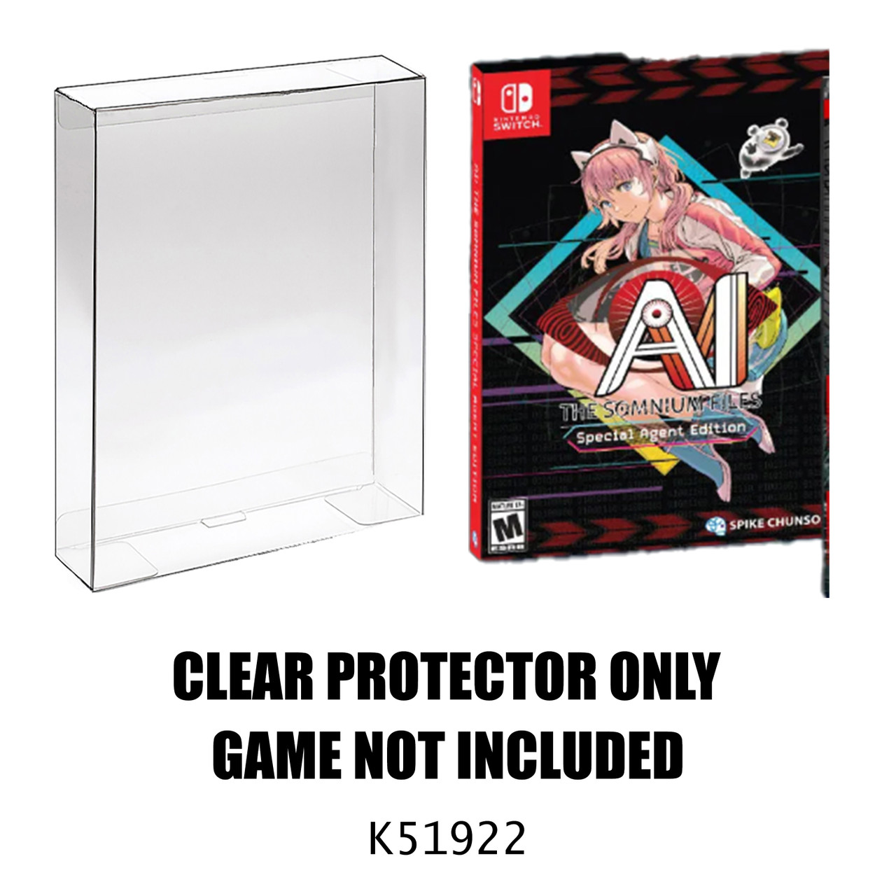 Protector For Spike Chunsoft AI: The Somnium Files Special Agent Edition Nintendo Switch Game