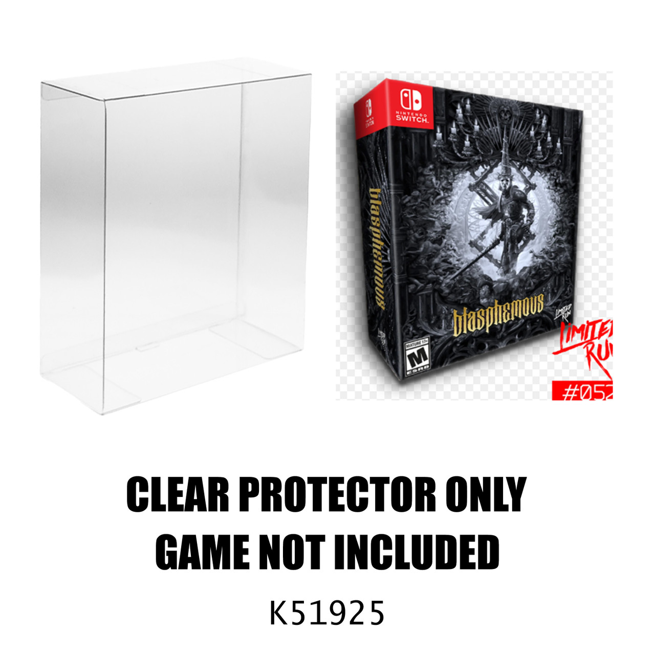 Protector For Limited Run Blasphemous #052 Nintendo Switch Game