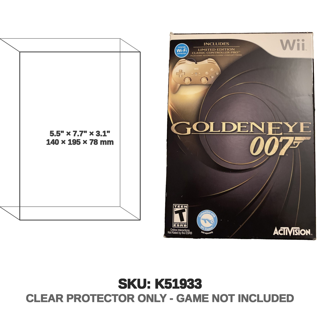 Activision James Bond GoldenEye 007 Wii Limited Edition Controller Bundle