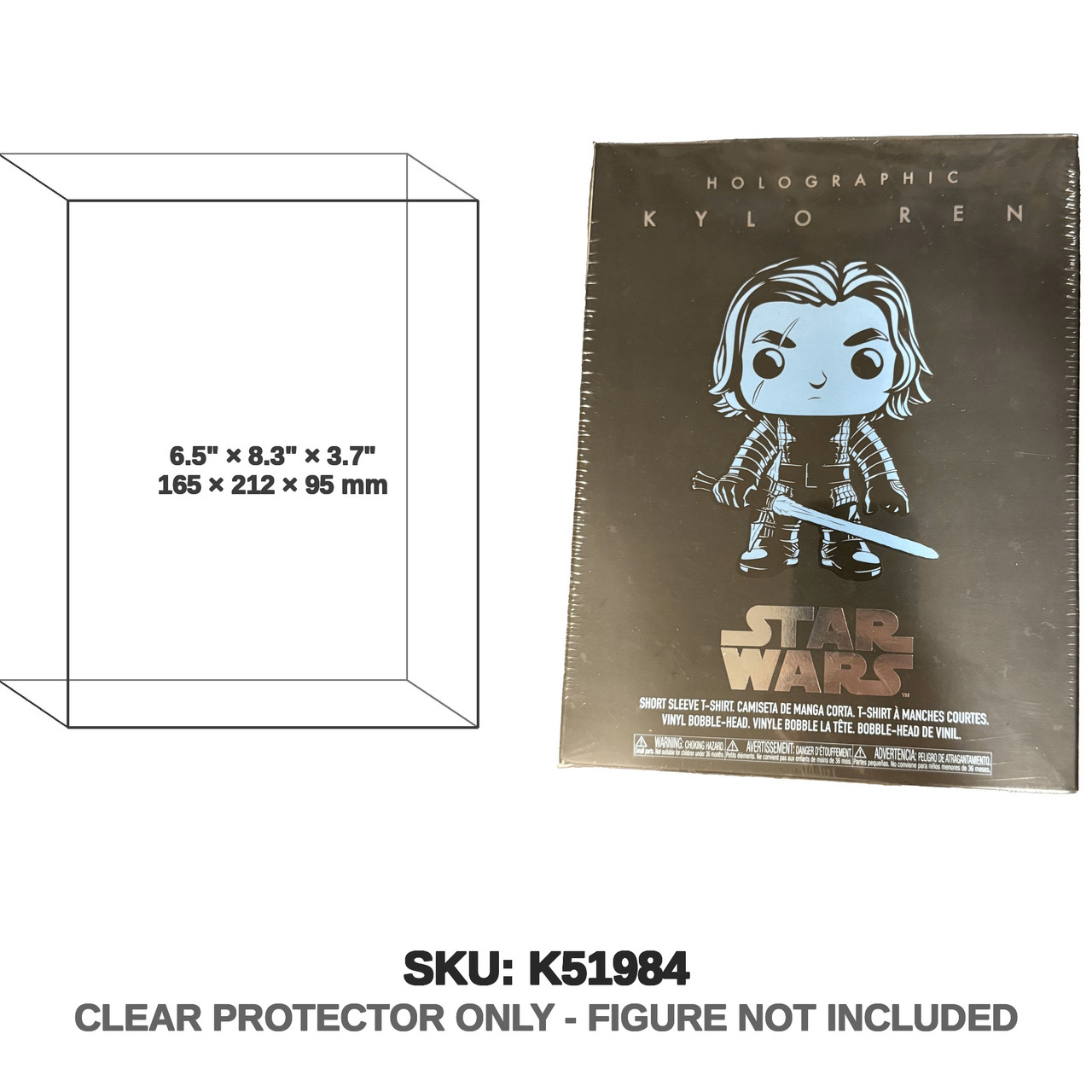 Funko Pop Kylo Ren Holographic Pop With T-Shirt
