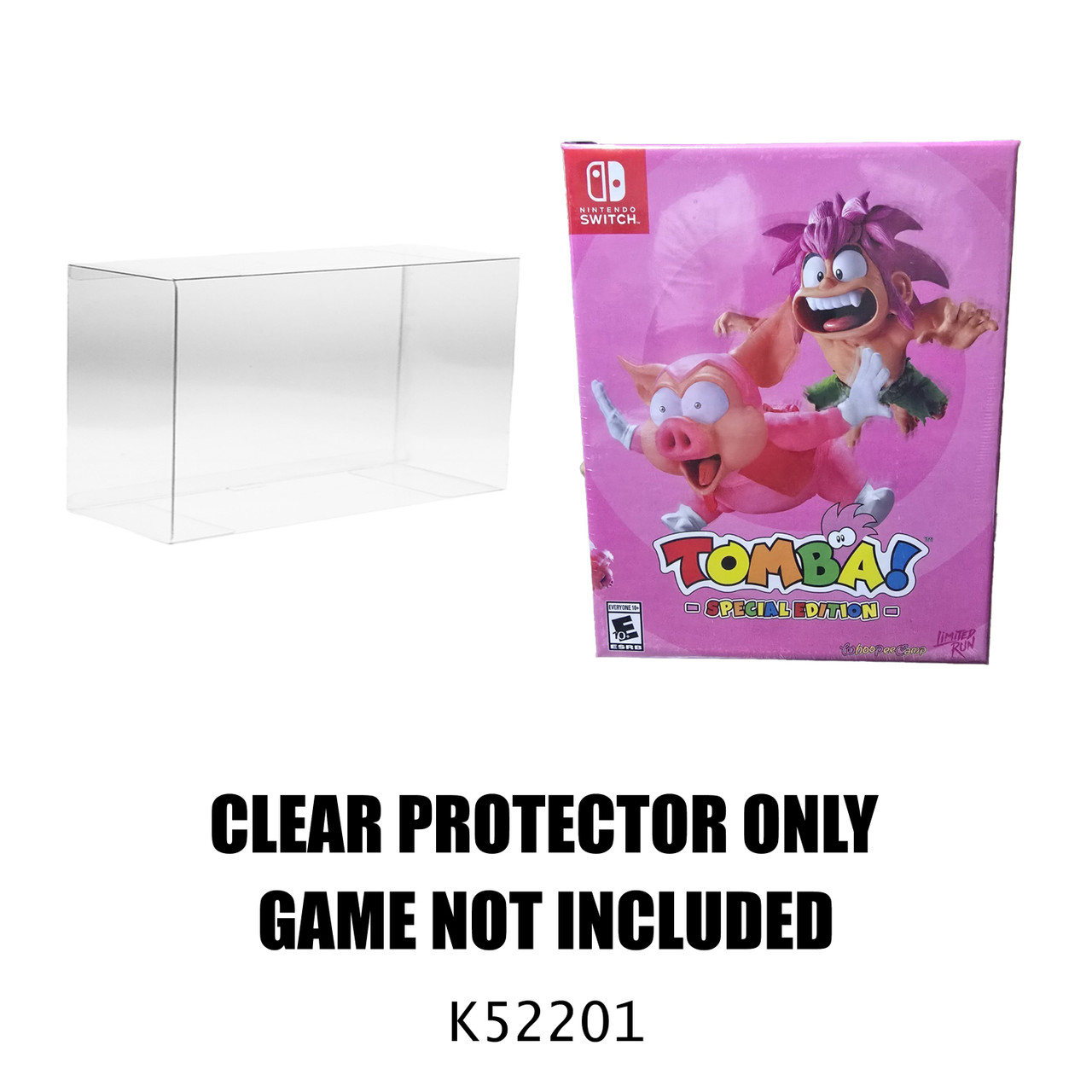 Protector For Limited Run Games Tomba Whoopee Edition Nintendo Switch