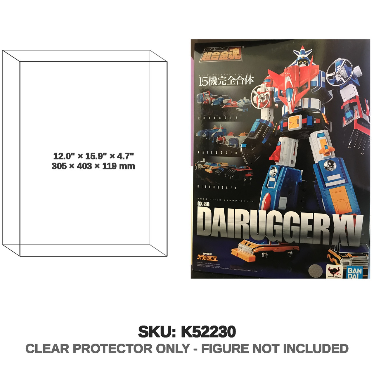 Bandai Voltron Soul of Chogokin GX-88 Voltron X Dairugger XV