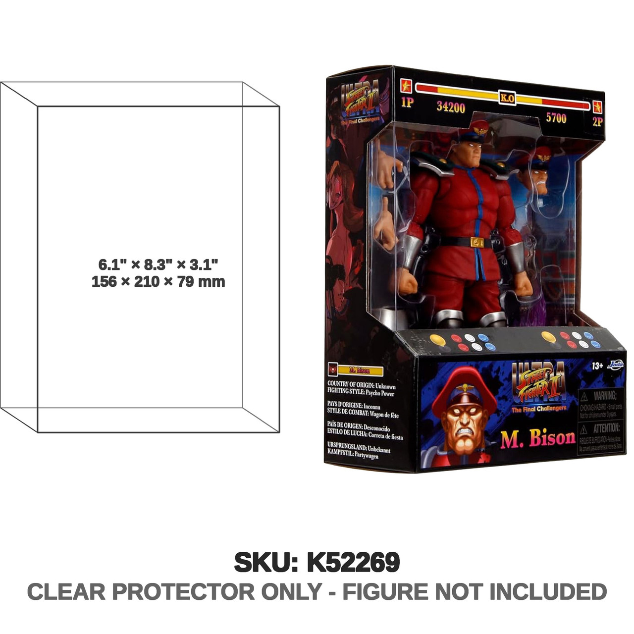 M. Bison Street Fighter II The Final Challengers 1:12 Figure