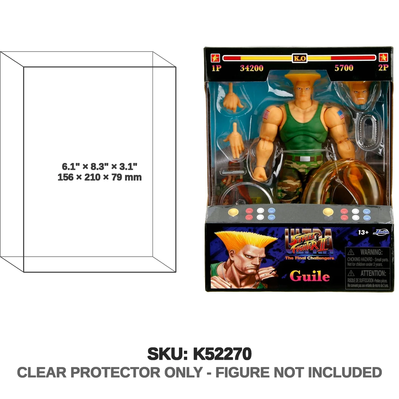 Guile Street Fighter The Final Challengers 1:12 Figure