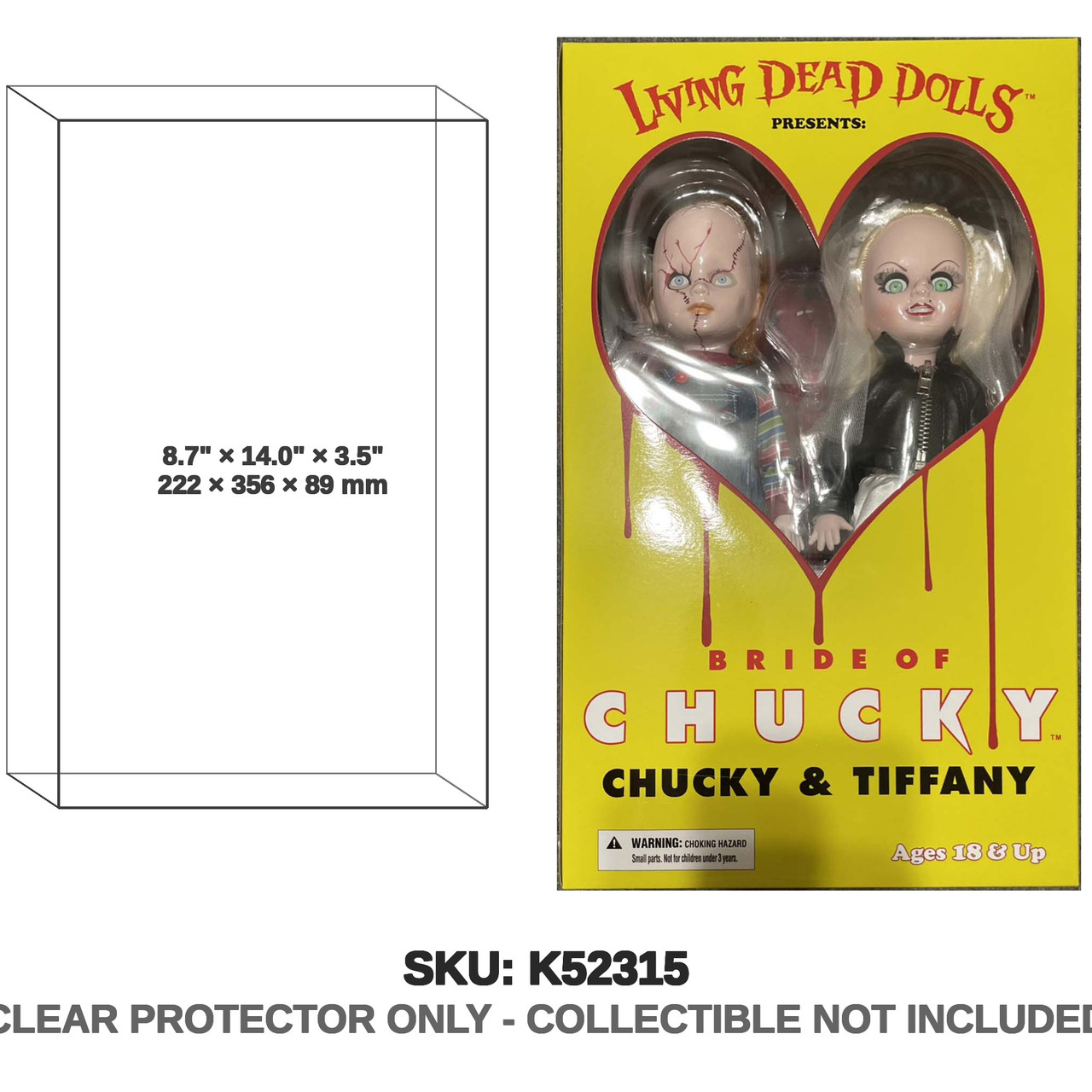 Living Dead Dolls Child's Play Bride of Chucky Chucky and Tiffany