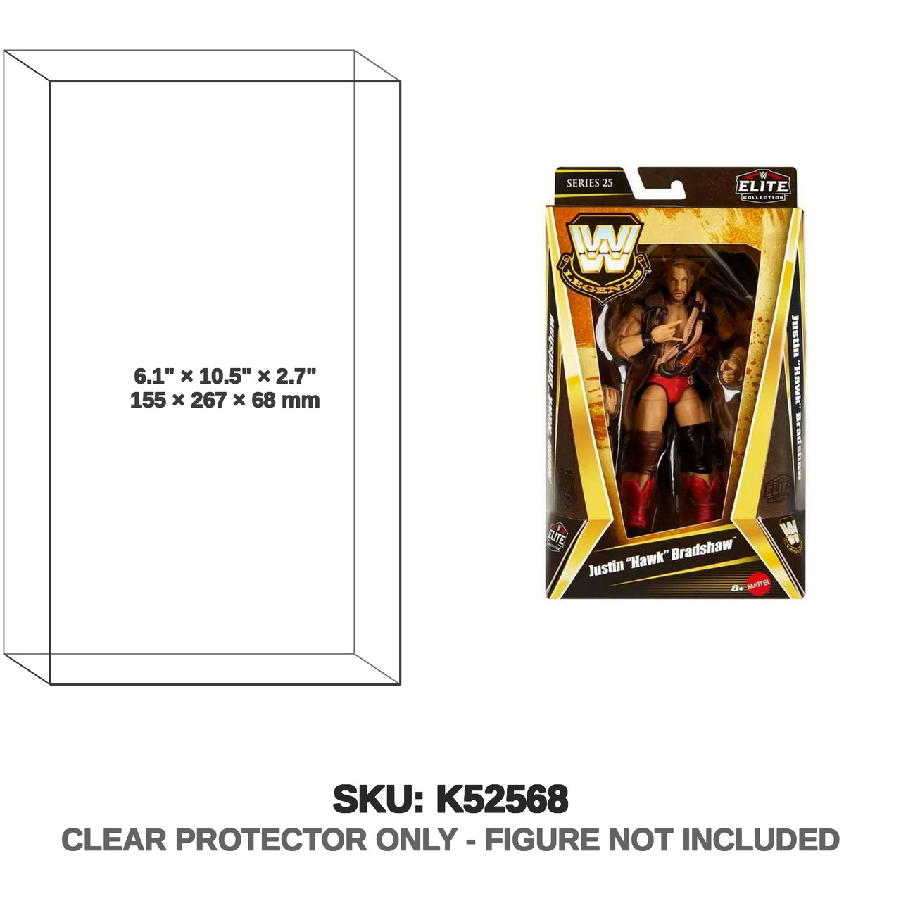Mattel WWE W Legends Elite Collection Justin Hawk Bradshaw Series 25 Mattel WWE W Legends Elite Collection Justin Hawk Bradshaw Series 25