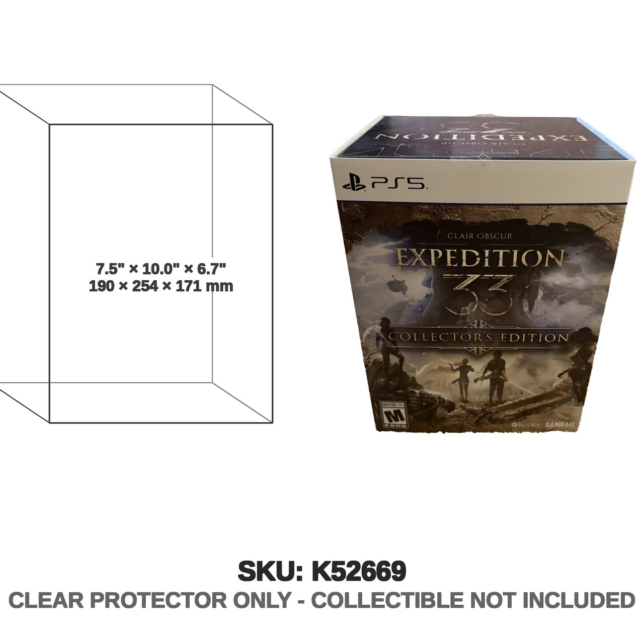 Protector For Clair Obscur Expedition 33 PS5 Collector's | Katana