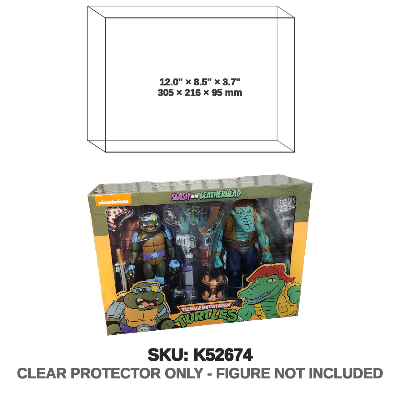 NECA Teenage Mutant Ninja Turtles Cartoon Slash and Leatherhead