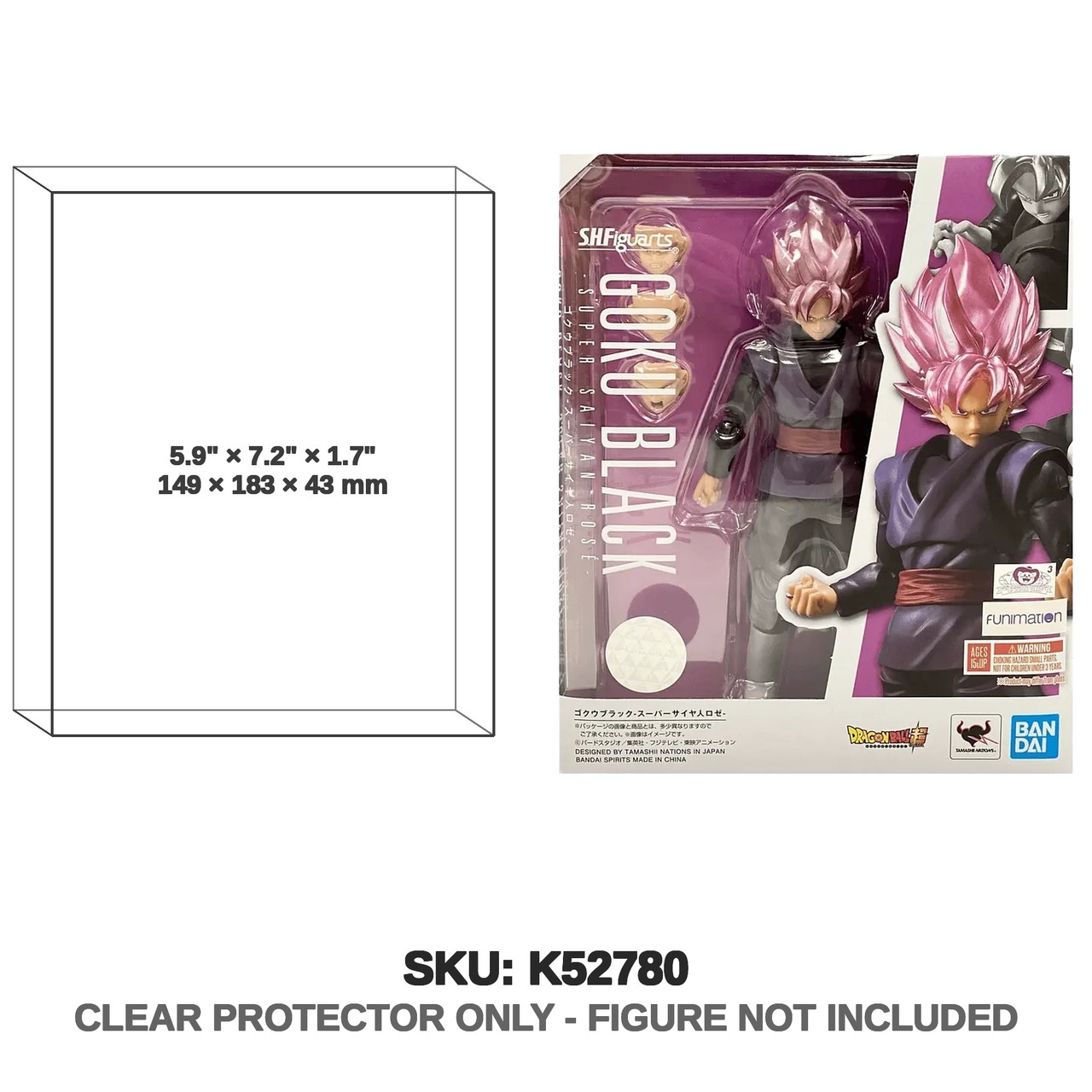 Bandai Dragon Ball S.H. Figuarts Goku Black Super Saiyan Rose