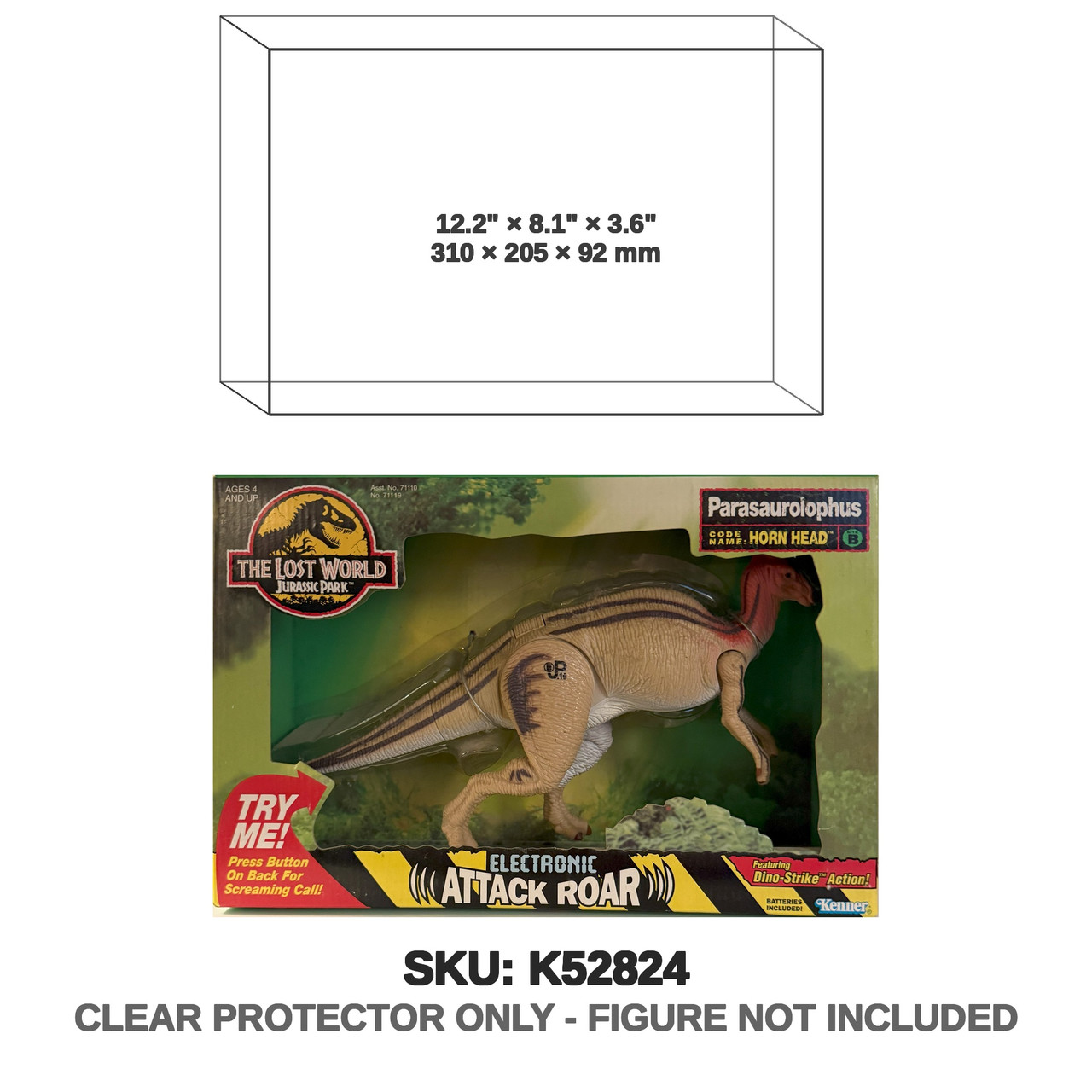Parasaurolophus Jurassic Park The Lost World Figure
