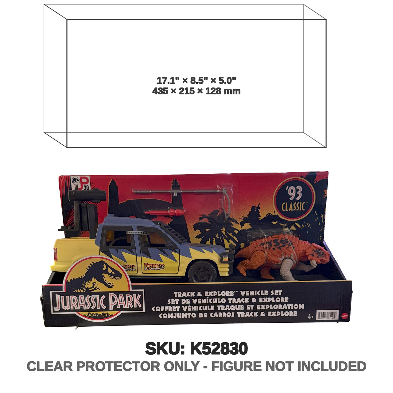 Mattel Jurassic Park Classic Track & Explore Vehicle Set
