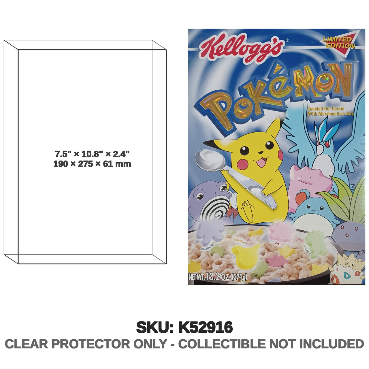 Kellogg's Pokemon Cereal Box Limited Edition Kellogg's Pokemon Cereal Box Limited Edition